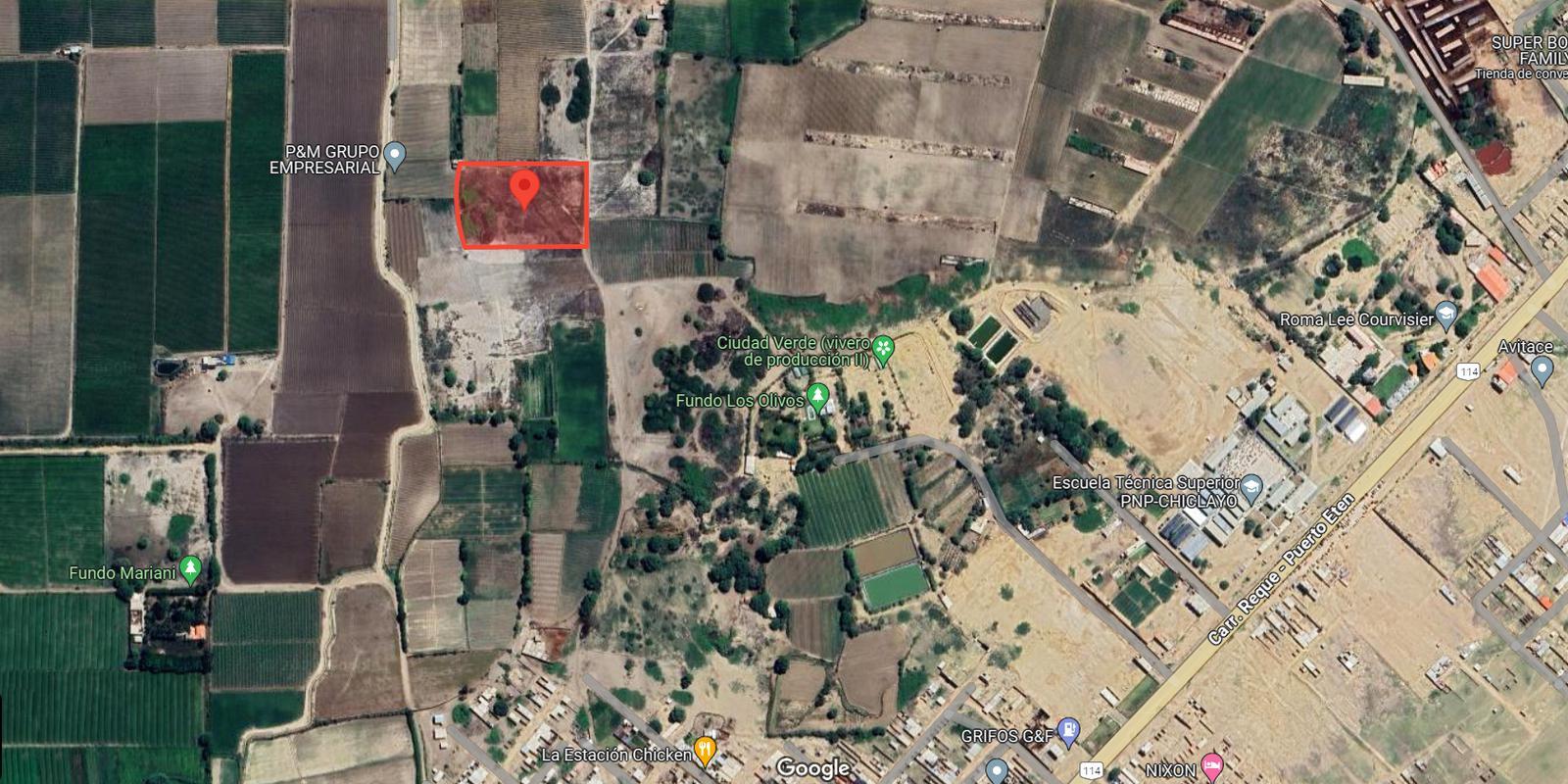 VENTA DE TERRENO DE 9421 M2 EN CARRETERA CHICLAYO-PUERTO ETEN